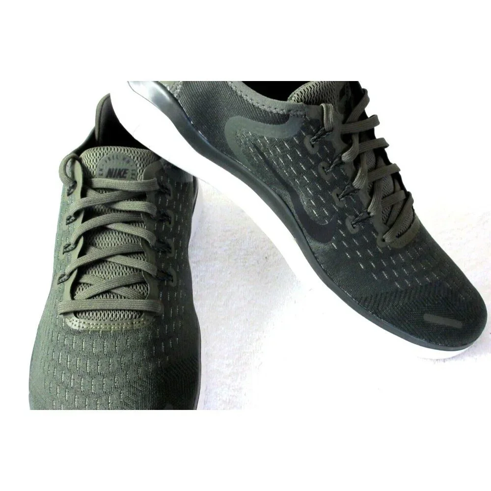 Nike Men's Free RN 2018 Classic Running Training Shoes Green Black Sizes NIB - Picture 4 of 5
